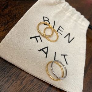 Madewell - set of four rings